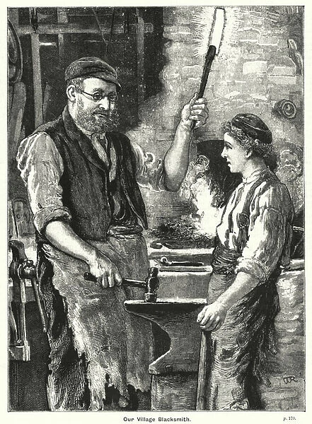Our village blacksmith (engraving)