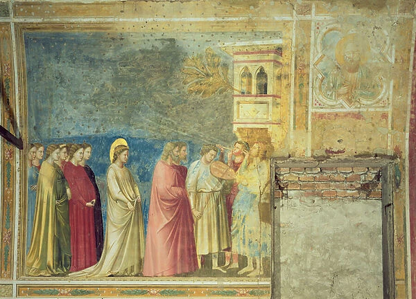 The Virgins Wedding Procession, c. 1305 (fresco) (post restoration)
