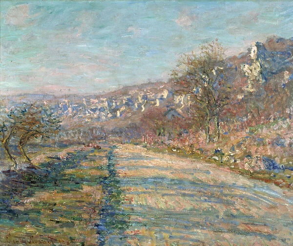 'Vue de la route de La Roche-Guyon, Val d Oise'Peinture de Claude Monet (1840-1926) 1880 Dim 60, 5x73, 5 cm National Museum of Western Art, Tokyo