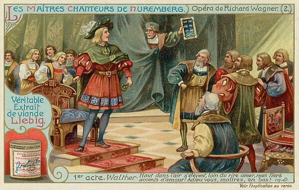 Walther sings for the Meistersingers (chromolitho)