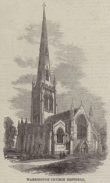 Warrington Church restored (engraving)