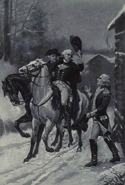 Washington, Lafayette and Steuben (photogravure)