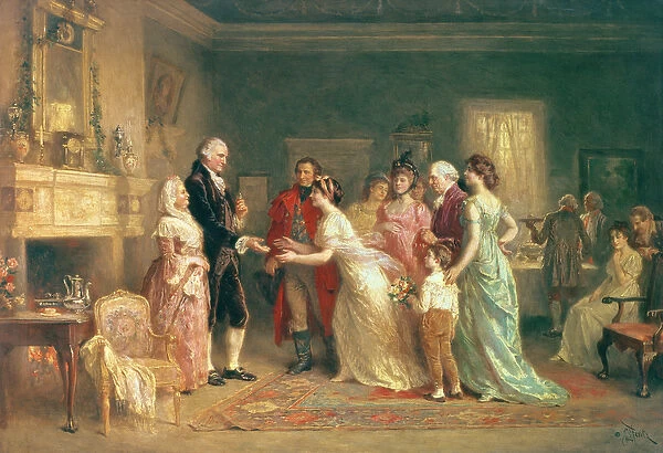 Washingtons Birthday, 1798 (oil on canvas)