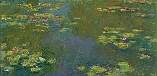The Waterlily Pond; Le bassin aux nympheas, 1919 (oil on canvas)