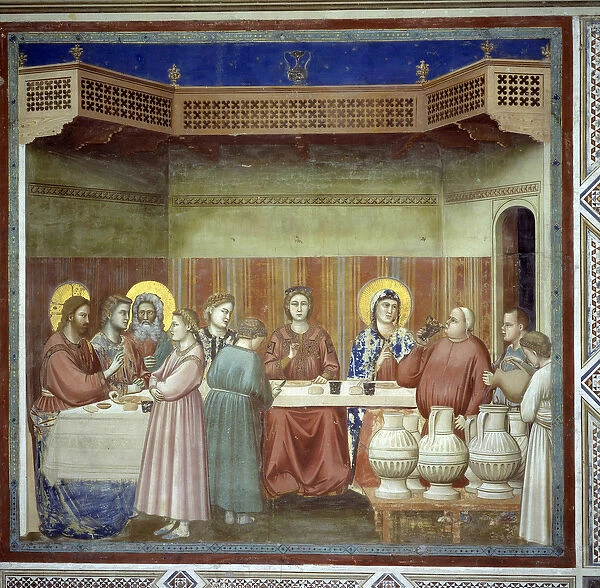 The wedding of Cana, 1305 (fresco)