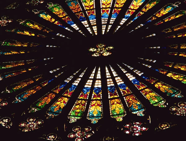West rose window (stained glass)