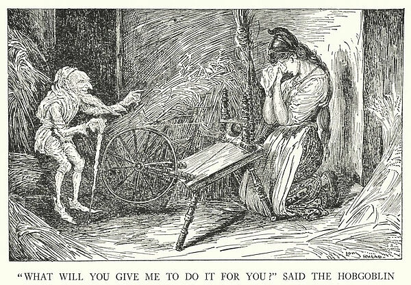 'What will you give me to do it for you?'said the Hobgoblin (litho)