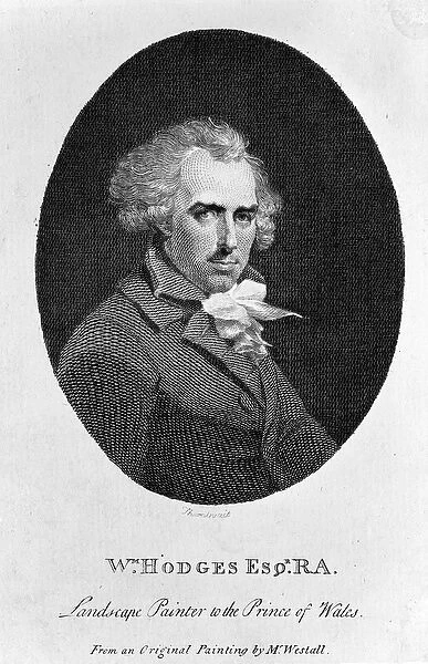 William Hodges RA, engraved by Fitzgerald Thornthwaite, published in The Literary