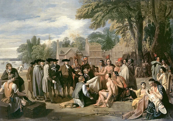 William Penns Treaty with the Indians in November 1683, 1771-72 (oil on canvas)