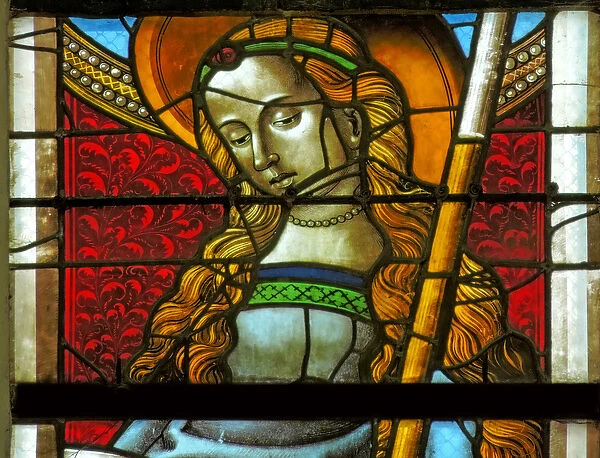 Window depicting Saint Genevieve (stained glass)