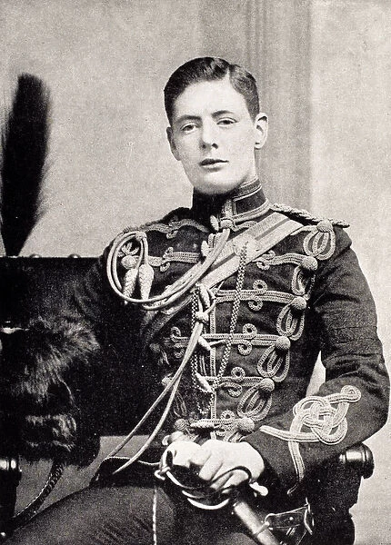 Winston Churchill as a Second Lieutenant in the 4th Queens Own Hussars