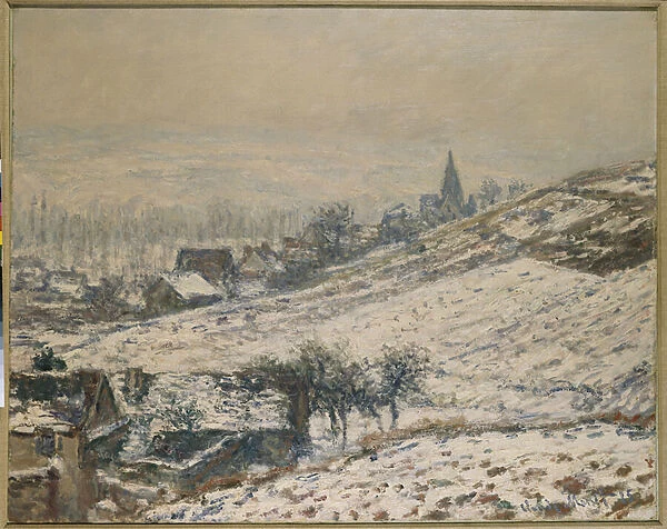 Winter in Giverny, 1885 (oil on canvas)