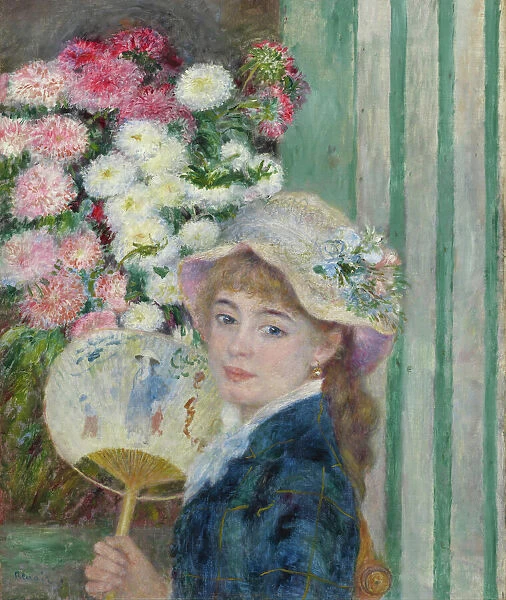 Woman with a Fan, c. 1879 (oil on canvas)