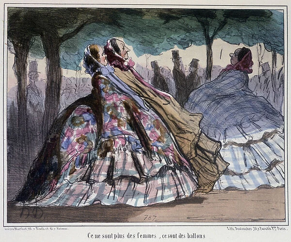 They re not women, they re balloons - by Daumier, 1862