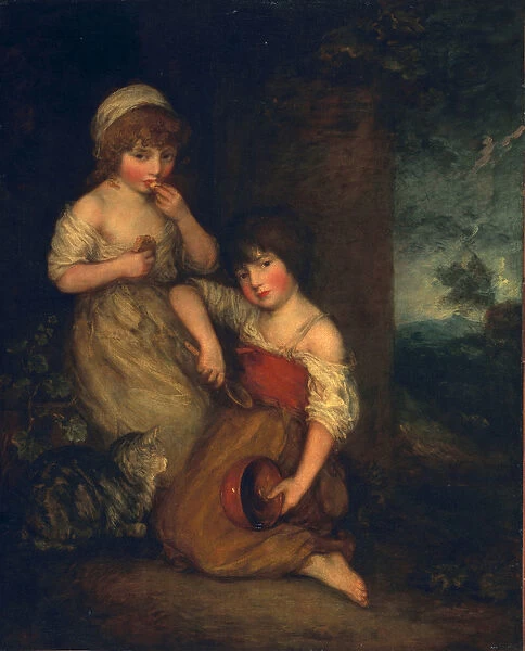 Young Hobbinol and Ganderetta, c. 1788 (oil on canvas)