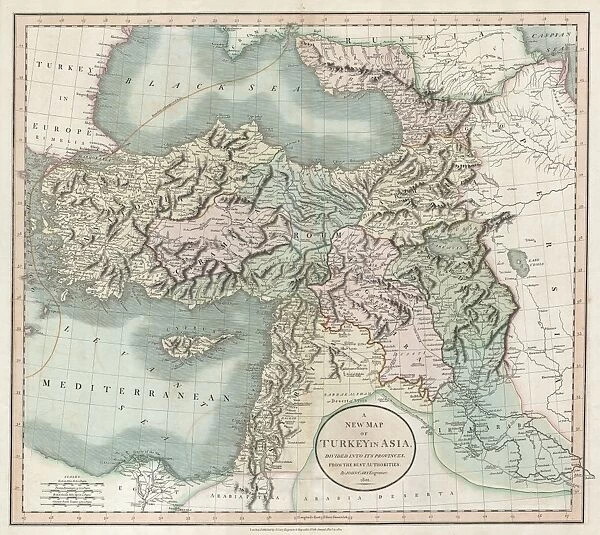 1801, Cary Map of Turkey, Iraq, Armenia and Sryia, John Cary, 1754 - 1835, English cartographer