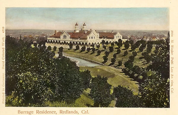 1903 California Redlands Burrage Residence United States