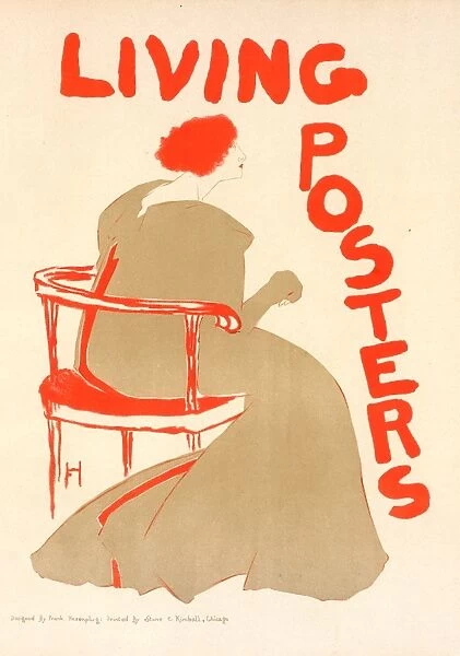 American poster for the Living Posters (Posters vivants). Frank S. Hazenplug, 1873 - 1931