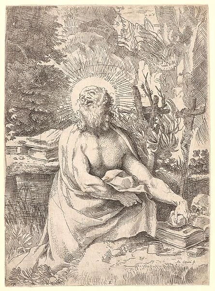 Annibale Carracci (Italian, 1560 - 1609). St. Jerome in the Wilderness, ca. 1591