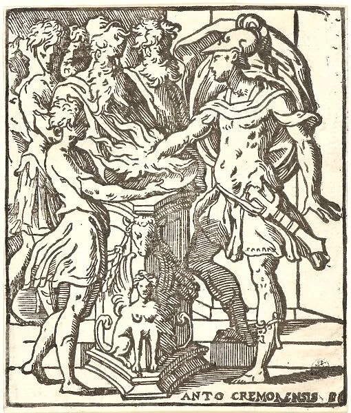 Antonio Campi (Italian, 1524 - 1587). Mucius Scaevola, 16th century