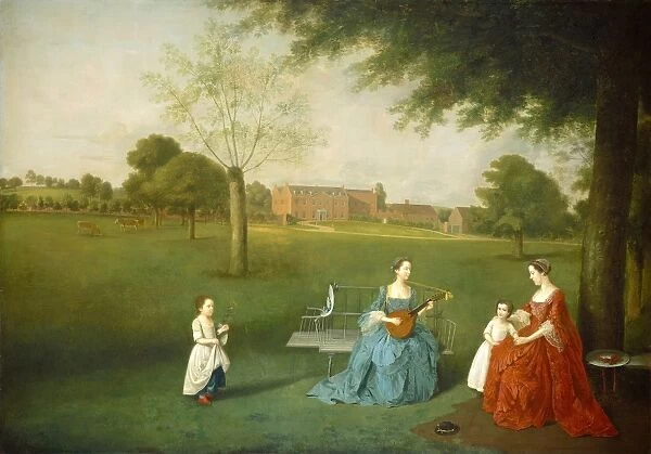 Arthur Devis, Members of the Maynard Family in the Park at Waltons, British, 1712 - 1787