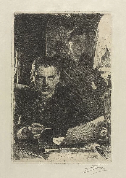 Artist Wife 1890 Anders Zorn Swedish 1860-1920