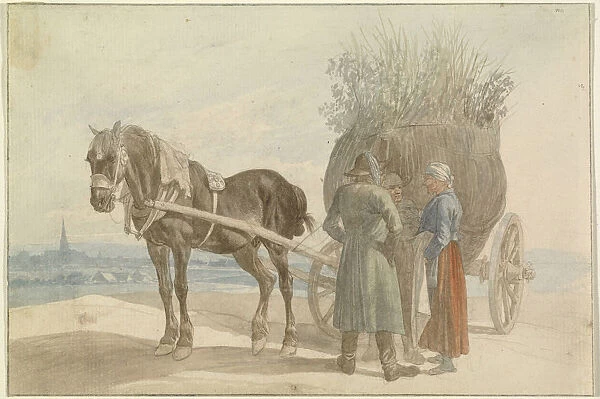 Austrian Peasants Horse Cart Vienna Distance