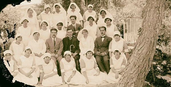 Beirut Hospital staff group 1898 Lebanon Beirut
