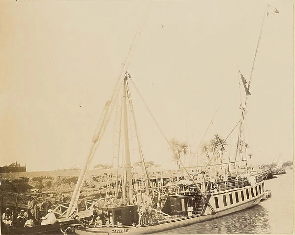 Boat Gazelle 1860 1880 Tinted Albumen silver