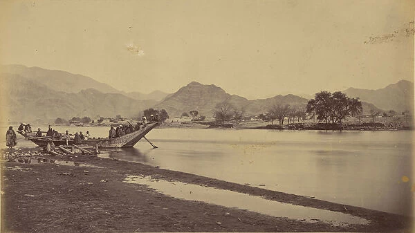 Boat river John Burke British active 1860s 1870s
