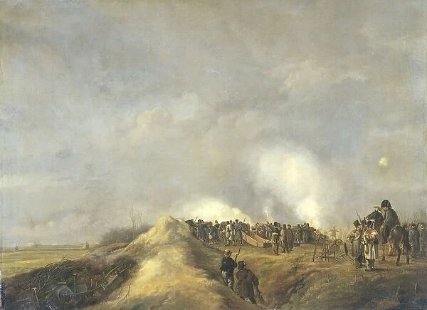 Bombardment Naarden April 1814 Shooting ramp