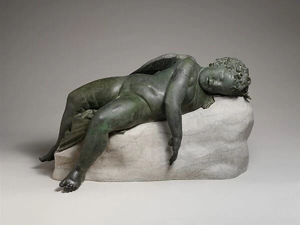 Bronze statue Eros sleeping Hellenistic period