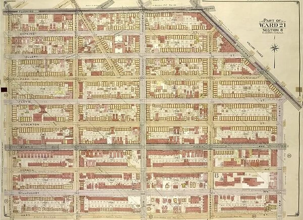 Brooklyn, Vol. 2, Double Page Plate No. 11; Part of Ward 21, Section 6; Map bounded