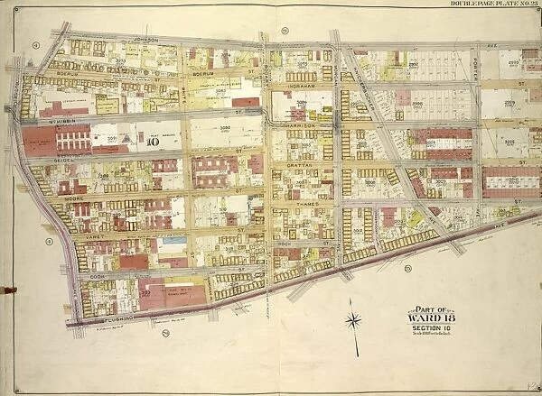 Brooklyn, Vol. 3, Double Page Plate No. 23; Part of Ward 18, Section 10; Map bounded