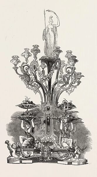 Centrepiece, by Messrs. Lambert and Rawlings, 1851 Engraving
