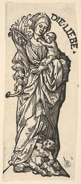 Charity Die Liebe Seven Virtues Woodcut third state