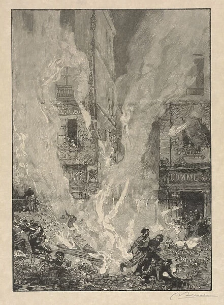 City Fire Auguste Louis Lepere French 1849-1918