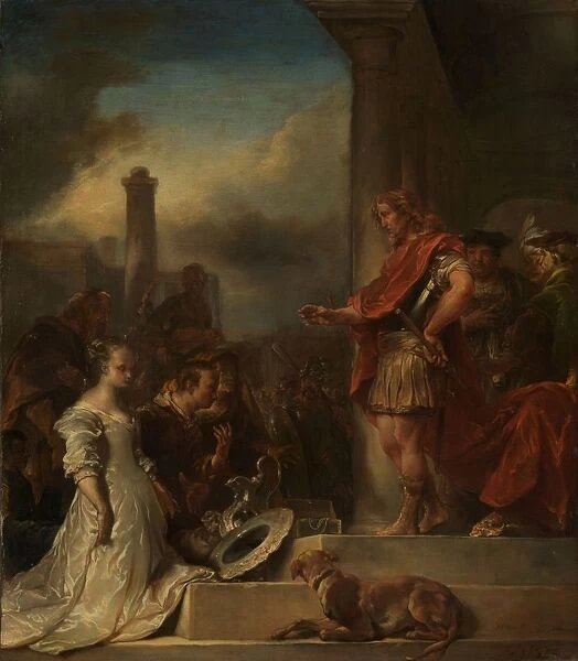 continence Scipio magnanimity man woman kneel