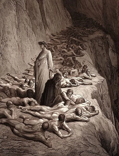 Dante and Pope Adrian V, by Gustave Dore