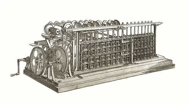 The Difference Engine by Charles Babage, being the first computer, nineteenth century