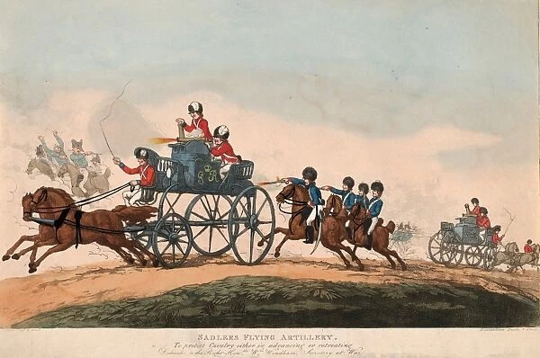 Drawings Prints, Print, Sadlers Flying Artillery, Artist, Thomas Rowlandson, British