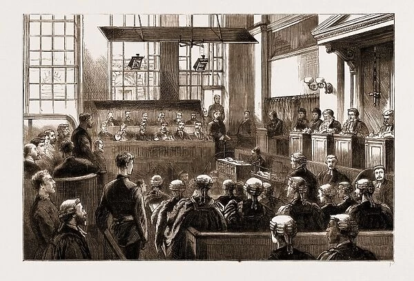 The Dynamite Conspiracy: Scene in Court during the Trial at the Old Bailey, London