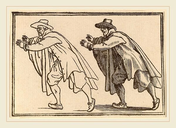 Edouard Eckman after Jacques Callot (Flemish, born c. 1600), Man Moving Abruptly
