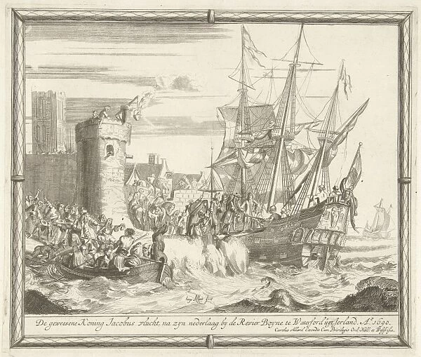 Flight of James after his defeat at the Boyne, 1690, Hugo Allard, Carel Allard, States
