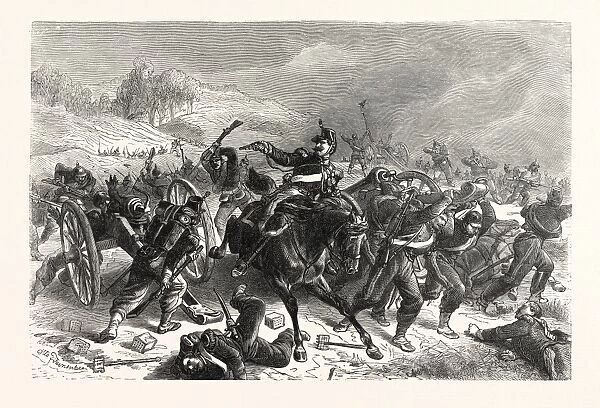 Franco-Prussian War: French Mitrailleusenbatterien fled from the Saxon Infantry Regiment