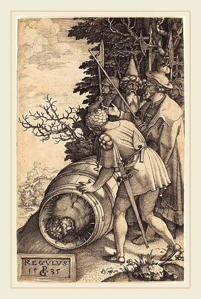 Georg Pencz (German, c. 1500-1550), Attilius Regulus, 1535, engraving on laid paper