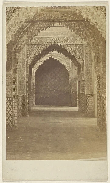 Hallway Alhambra 1865 1875 Albumen silver print