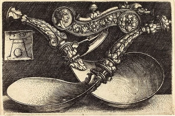 Heinrich Aldegrever (German, 1502 - 1555-1561), Two Ladles, 1539, engraving