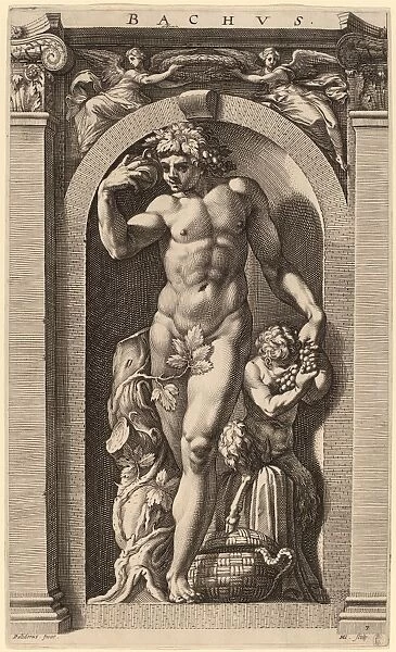 Hendrik Goltzius after Polidoro da Caravaggio (Dutch, 1558 - 1617), Bacchus, probably