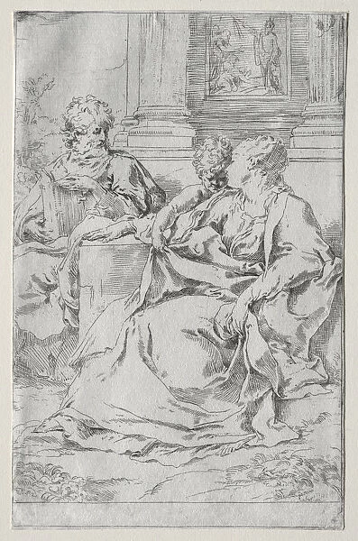 Holy Family Guido Reni Italian 1575-1642 Etching